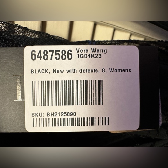 NWT with Defects (Pictured). Size 8 Sheer Sequins long sleeve Dress with lining. - Picture 4 of 8